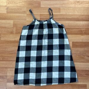 Black and white checkered dress size Large 10/12